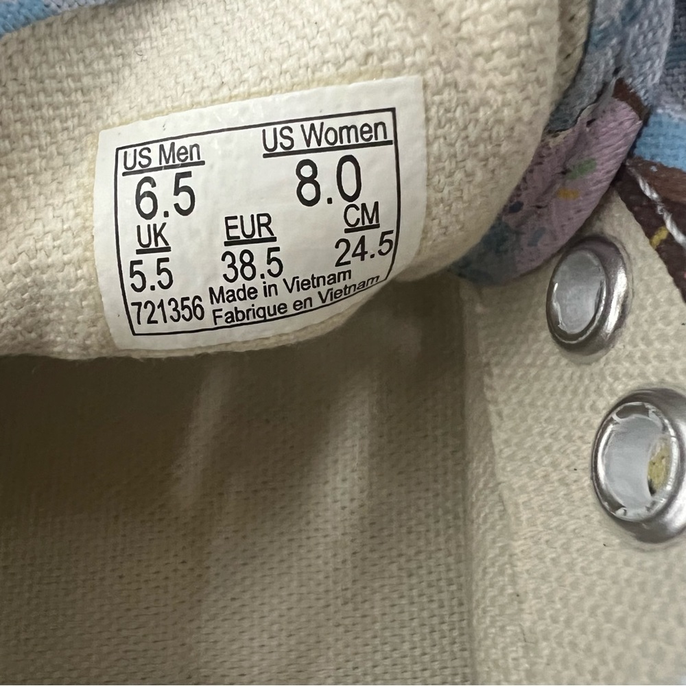 Vans Canvas Low Top Unisex Men 6.5 Women 8  Late Night Skyway‎ Doughnut Print - Picture 11 of 13